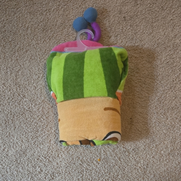 CoComelon Other - Green and Tan Striped Towel